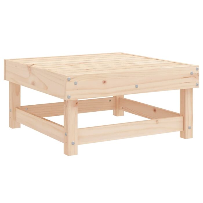 Salon de jardin 3 pcs bois massif de pin – Image 4