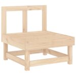 Salon de jardin 3 pcs bois massif de pin – Image 2