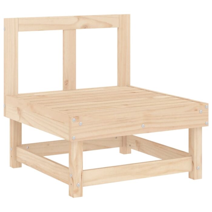 Salon de jardin 3 pcs bois massif de pin – Image 2