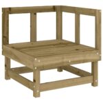 Salon de jardin 3 pcs bois de pin imprégné – Image 3