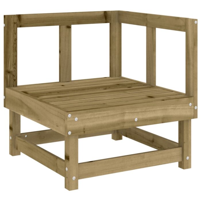Salon de jardin 3 pcs bois de pin imprégné – Image 3