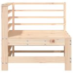 Canapé d'angle de jardin bois de pin massif – Image 2
