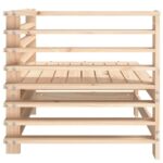 Canapé d'angle de jardin bois de pin massif – Image 3