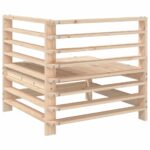 Canapés d'angle de jardin 2 pcs bois de pin massif – Image 4