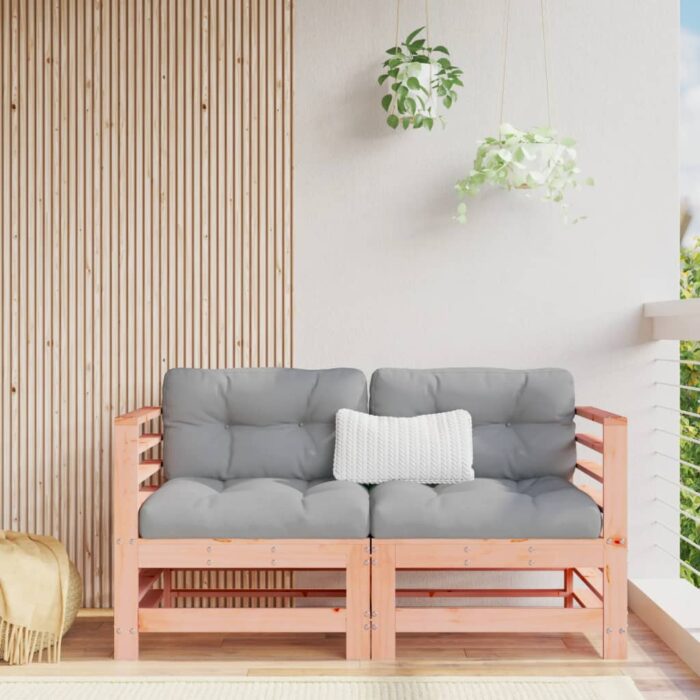 Canapés d'angle de jardin 2 pcs bois massif douglas – Image 1