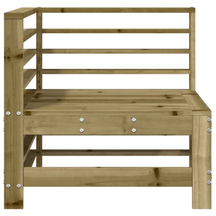 Canapés d'angle de jardin 2 pcs bois de pin imprégné – Image 2