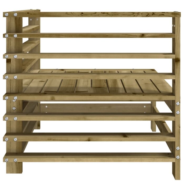 Canapés d'angle de jardin 2 pcs bois de pin imprégné – Image 3