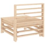 Canapés centraux de jardin 2 pcs bois de pin massif – Image 4