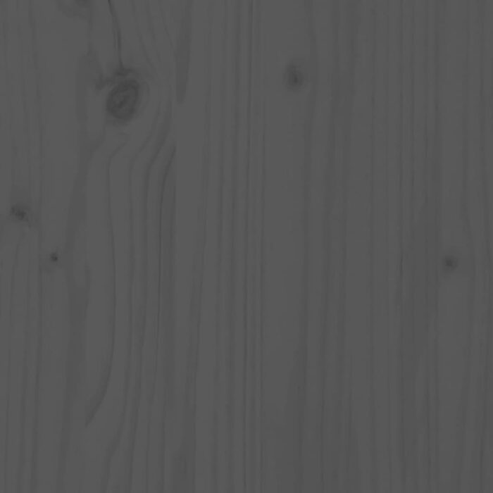 Canapés centraux de jardin 2 pcs gris bois de pin massif – Image 5