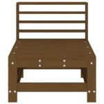 Canapés centraux de jardin 2 pcs marron miel bois de pin solide – Image 2