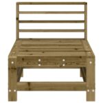 Canapés centraux de jardin 2 pcs bois de pin imprégné – Image 2