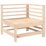 Salon de jardin 3 pcs bois massif de pin – Image 2