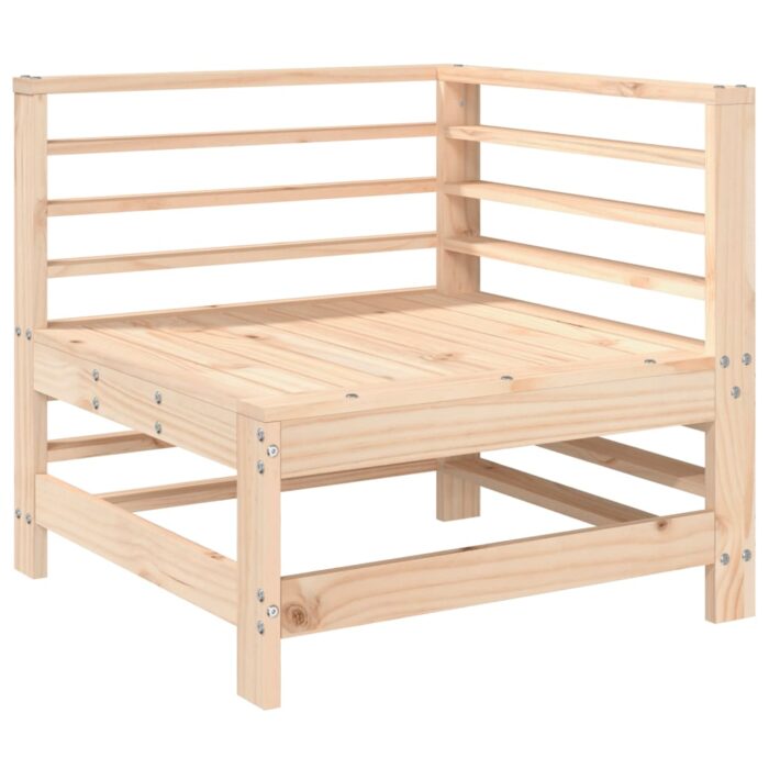 Salon de jardin 3 pcs bois massif de pin – Image 2