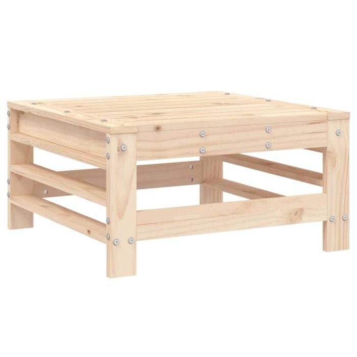 Salon de jardin 3 pcs bois massif de pin – Image 4