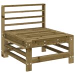 Salon de jardin 3 pcs bois de pin imprégné – Image 3