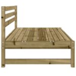 Canapé central de jardin 120x80 cm bois de pin imprégné – Image 2