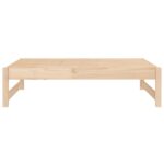 Repose-pied de jardin 120x80 cm bois de pin massif – Image 2