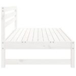 Canapés centraux de jardin 2pcs blanc 120x80 cm bois pin massif – Image 3