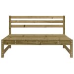 Canapés centraux de jardin 2 pcs 120x80 cm bois de pin imprégné – Image 2
