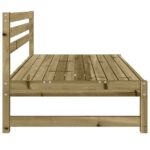 Canapés centraux de jardin 2 pcs 120x80 cm bois de pin imprégné – Image 3