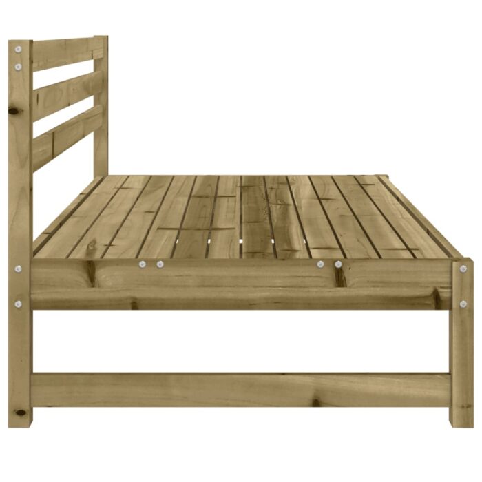 Canapés centraux de jardin 2 pcs 120x80 cm bois de pin imprégné – Image 3