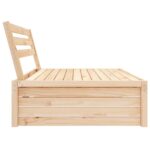 Canapé central de jardin 120x80 cm bois de pin massif – Image 2