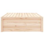 Repose-pied de jardin 120x80 cm bois de pin massif – Image 3