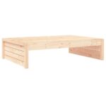 Repose-pied de jardin 120x80 cm bois de pin massif – Image 4