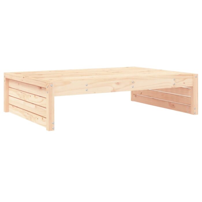 Repose-pied de jardin 120x80 cm bois de pin massif – Image 4