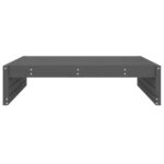Repose-pied de jardin 120x80 cm gris bois de pin massif – Image 2