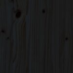 Repose-pied de jardin 120x80 cm noir bois de pin massif – Image 5