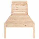 Chaises longues lot de 2 199,5x60x74 cm bois massif de pin – Image 2