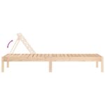 Chaises longues lot de 2 199,5x60x74 cm bois massif de pin – Image 5