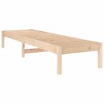 Chaises longues lot de 2 199,5x60x74 cm bois massif de pin – Image 6