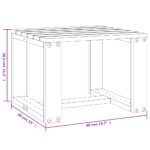 Table d'appoint jardin marron miel 40x38x28,5cm bois massif pin – Image 6