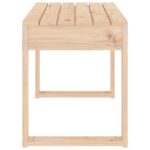 Banc de jardin 80x38x45 cm bois massif de pin – Image 2