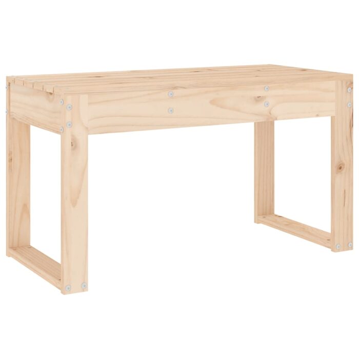 Banc de jardin 80x38x45 cm bois massif de pin – Image 3