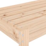Banc de jardin 80x38x45 cm bois massif de pin – Image 4