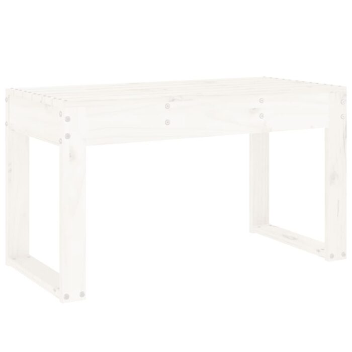 VXL8720845808549_g_en_hd_3.jpg Banc de jardin blanc 80x38x45 cm bois massif de pin – Image 3