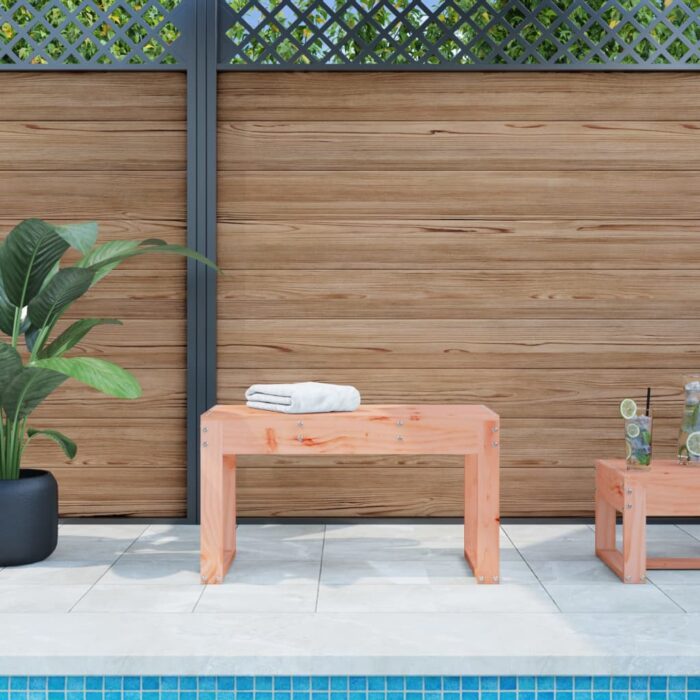 Banc de jardin 80x38x45 cm bois massif Douglas – Image 1