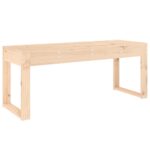 Banc de jardin 110x38x45 cm bois massif de pin – Image 3