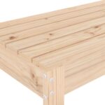 Banc de jardin 110x38x45 cm bois massif de pin – Image 4
