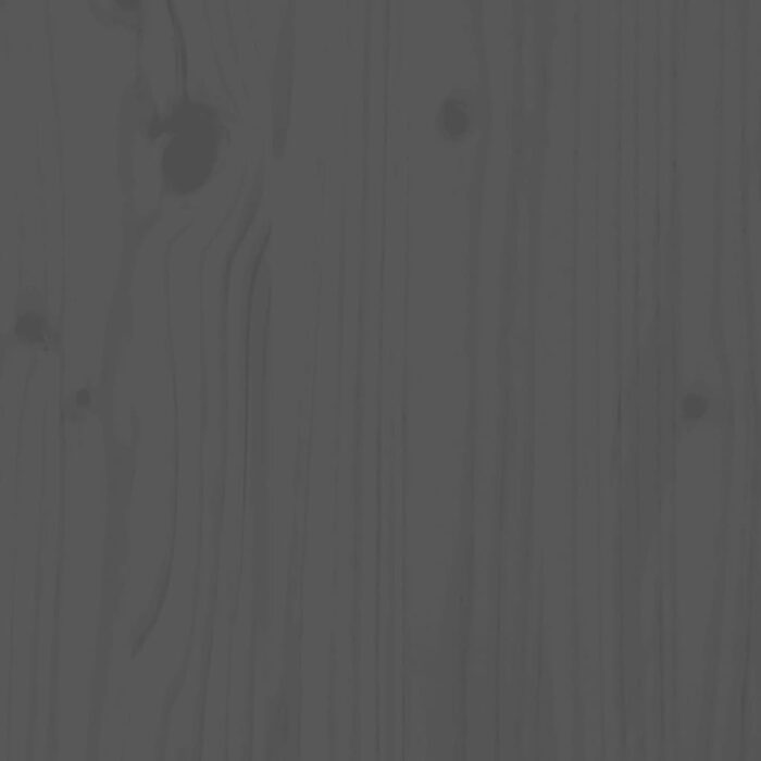 Banc de jardin gris 110x38x45 cm bois massif de pin – Image 5