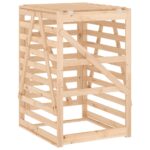 Abri pour poubelle sur roulettes 84x90x128,5 cm bois massif pin – Image 6