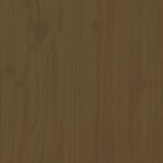 Abri pour poubelle sur roulettes marron miel bois massif de pin – Image 8