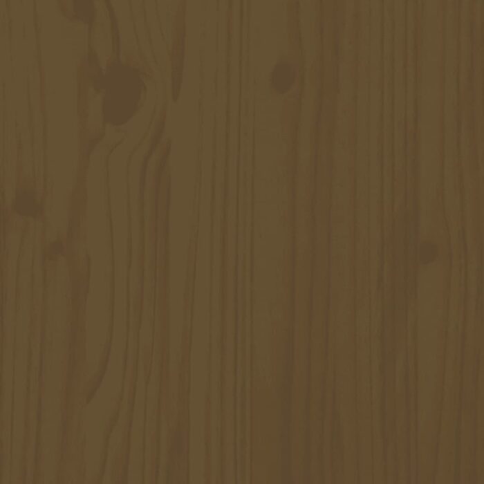 Abri pour poubelle sur roulettes marron miel bois massif de pin – Image 8