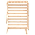 Extension d'abri pour poubelle sur roulettes bois massif pin – Image 5