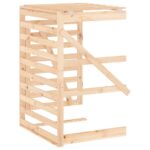 Extension d'abri pour poubelle sur roulettes bois massif pin – Image 6