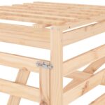 Extension d'abri pour poubelle sur roulettes bois massif pin – Image 7