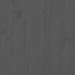 Extension d'abri de poubelle sur roulettes gris bois massif pin – Image 8